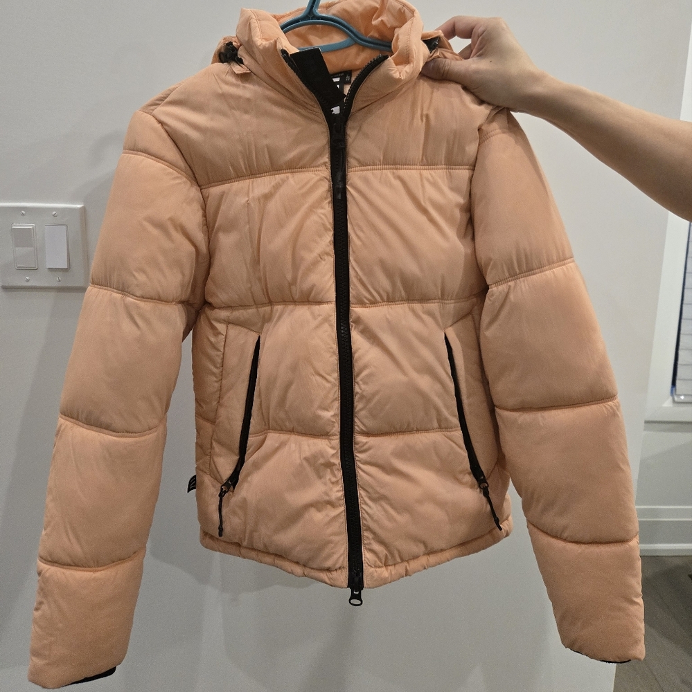 Women's Peach Winter Puffer Jacket by TheVERYWARM